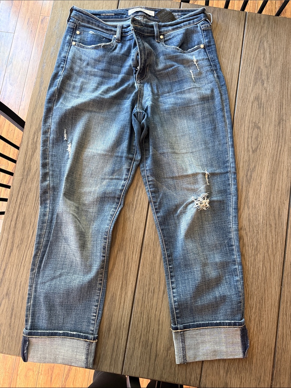 Liverpool Washed Blue Rolled-Cuff Jeans